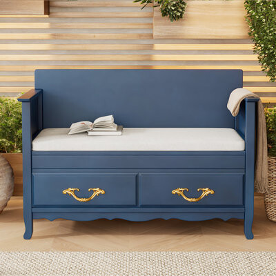 Entryway Bench with Removable Cushion