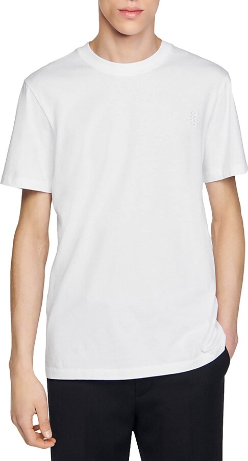 Sandro Crewneck Logo Tee