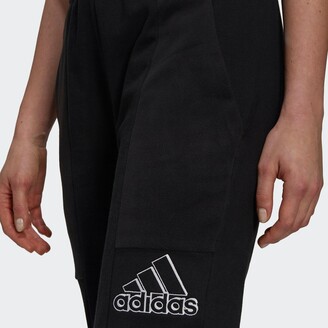 adidas Women's Essentials Brand Love Embroidered Logo Pants