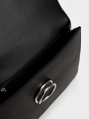 Charles & Keith Ring Detail Large Top Handle Bag