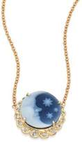 Thumbnail for your product : Jacquie Aiche Blue Moon & Stars Diamond & 14K Yellow Gold Cameo Necklace