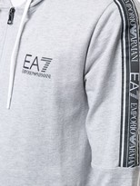 Thumbnail for your product : EA7 Emporio Armani Zip-Front Logo Print Hoodie