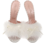 Thumbnail for your product : Agent Provocateur Loleata Mules Ivory