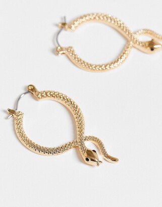 Aldo Sylithh snake earrings 3x multipack in gold