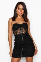 Thumbnail for your product : boohoo Bandeau Cupped Lace Mini Dress