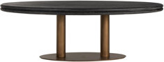 OROA Macaron 93" Solid Oak Pedestal Dining Table