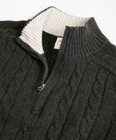 Thumbnail for your product : Brooks Brothers Wool-Blend Half-Zip Sweater