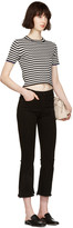 Thumbnail for your product : Proenza Schouler Black & White Cropped T-Shirt
