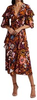 Thumbnail for your product : La DoubleJ Floral Wrap Dress
