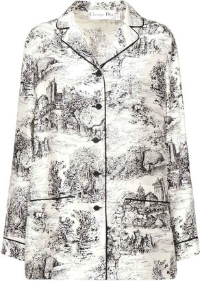 Christian Dior Trotter V-neck top - ShopStyle
