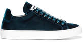 Thumbnail for your product : Jil Sander Velvet Sneakers - Navy