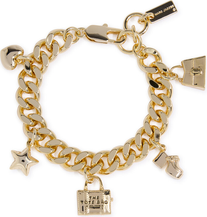 Marc Jacobs Icon Charm Mini Gold-plated Bracelet