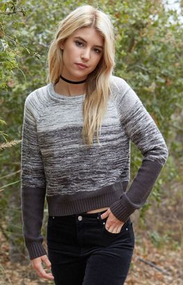 Honey Punch Marled Cropped Pullover Sweater