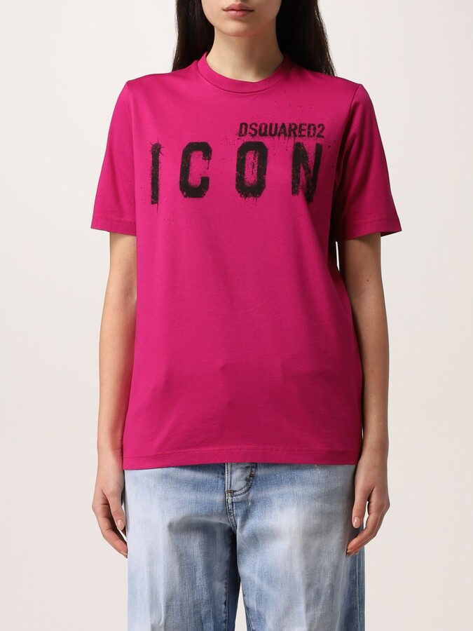 DSQUARED2 Icon T-shirt in cotton - ShopStyle