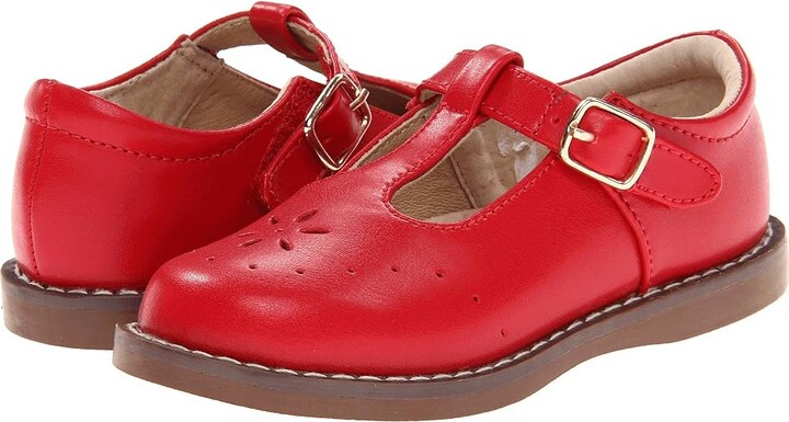 FootMates Sherry 2 (Toddler/Little Kid) Girls Shoes Apple Red : 5 Toddler M/W, Leather
