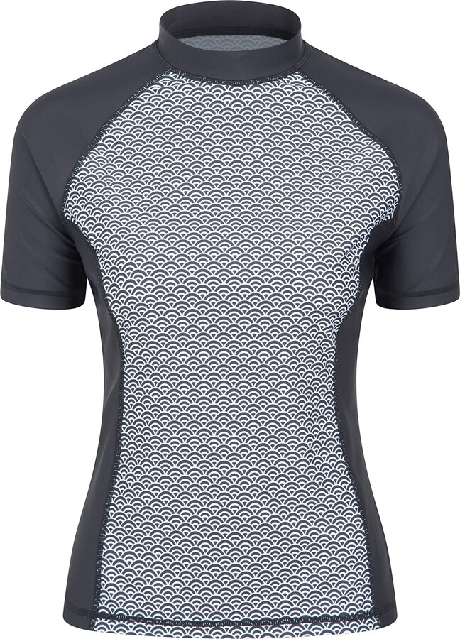 Mountain Warehouse Short Sleeves Womens UV Rash Vest UPF50+ Sun Protection Ladies Rash Guard