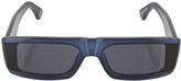 Thumbnail for your product : RetroSuperFuture Issimo Chrome Black Acetate Sunglasses