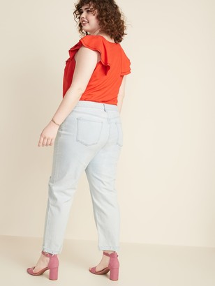 Old Navy Mid-Rise Boyfriend Straight Plus-Size Distressed Jeans