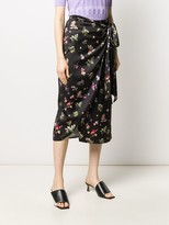 Thumbnail for your product : The Andamane Knotted Floral Wrap Dress