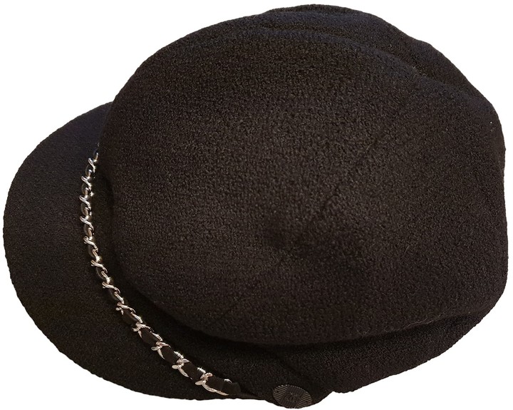 Chanel Black Wool Hats