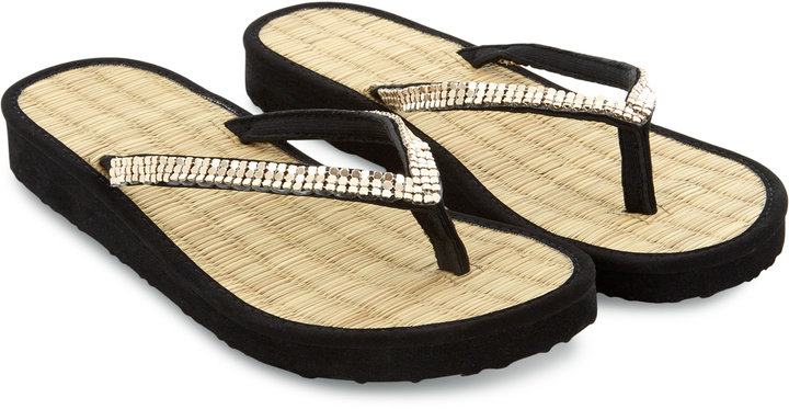 monsoon seagrass flip flops