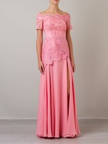 Thumbnail for your product : Martha Medeiros off the shoulder lace Patricia gown