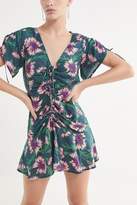 Thumbnail for your product : Urban Outfitters Julia Cinched V-Neck Mini Dress