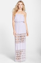 Thumbnail for your product : 6 Shore Road by Pooja Lace Inset Strapless Maxi Dress