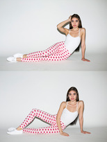 Thumbnail for your product : American Apparel Pink Lips Print Cotton Spandex Jersey Legging