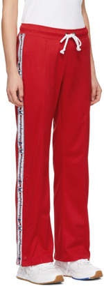 Champion Reverse Weave Red Straight Hem Lounge Pants