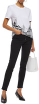 Thumbnail for your product : VVB Button-detailed High-rise Slim-leg Jeans