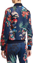 Thumbnail for your product : Pam & Gela Bye Birdy Printed Track Jacket
