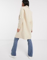 Thumbnail for your product : Only Petite tailored coat in cream