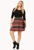 Thumbnail for your product : Forever 21 FOREVER 21+ Eclectic Pleated Mini Skirt