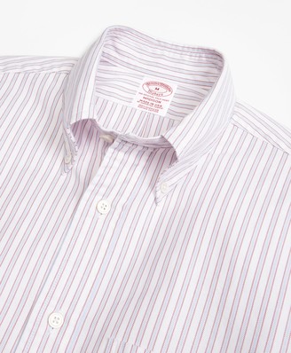 Brooks Brothers Madison Fit Oxford Outline Stripe Sport Shirt