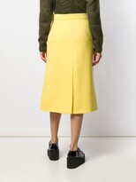 Thumbnail for your product : Prada High Rise Back Slit Detail Skirt