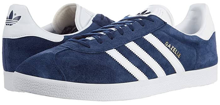 white and gold adidas tennis shoes
