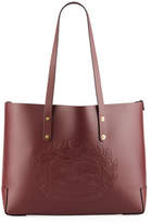 Thumbnail for your product : Burberry Small Leather Shoulder Tote Bag with Crest