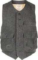 Thumbnail for your product : UMA WANG V-neck virgin wool waistcoat