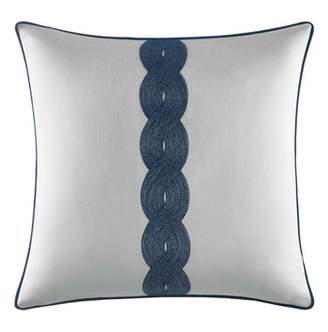 Nautica Cape Coral Rope Embroidered Pillow