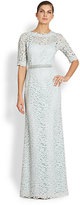 Thumbnail for your product : Teri Jon Beaded-Detail Lace Gown