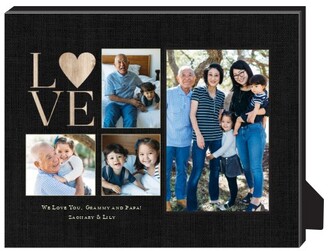 Klikel Photo Collage Frame - Black Wooden Wall Frame - 2 Openings – 4x