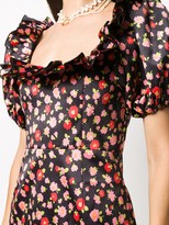 Thumbnail for your product : Rotate by Birger Christensen Floral Print Puff-Sleeve Dress