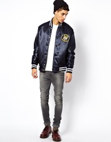 Thumbnail for your product : Reclaimed Vintage Bomber Jacket in Satin