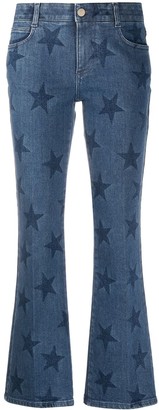 Stella McCartney Star Print Flared Jeans