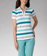 Thumbnail for your product : Denver Hayes Stripe Stretch Pique Polo