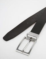 Thumbnail for your product : ASOS Smart Belt In Black And Tan Faux Leather With Reversible Buckle