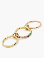 Thumbnail for your product : Spinelli Kilcollin Petunia Sapphire, Emerald & 18kt Gold Ring - Green Multi
