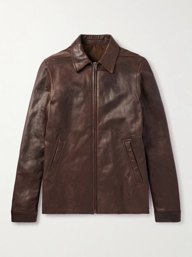 Rick Owens Brad Leather Jacket