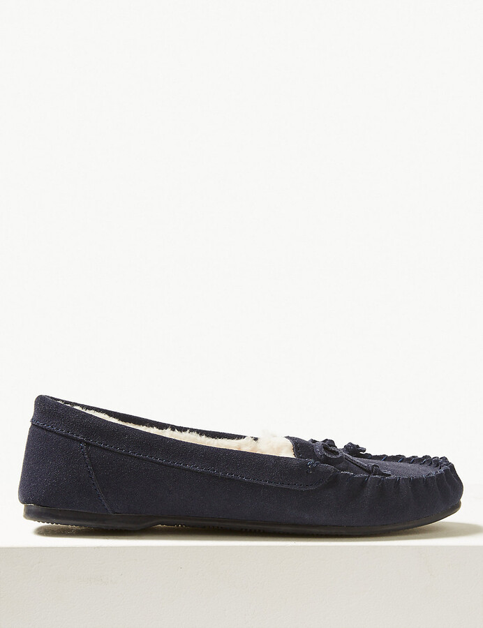 marks and spencer mens moccasin slippers